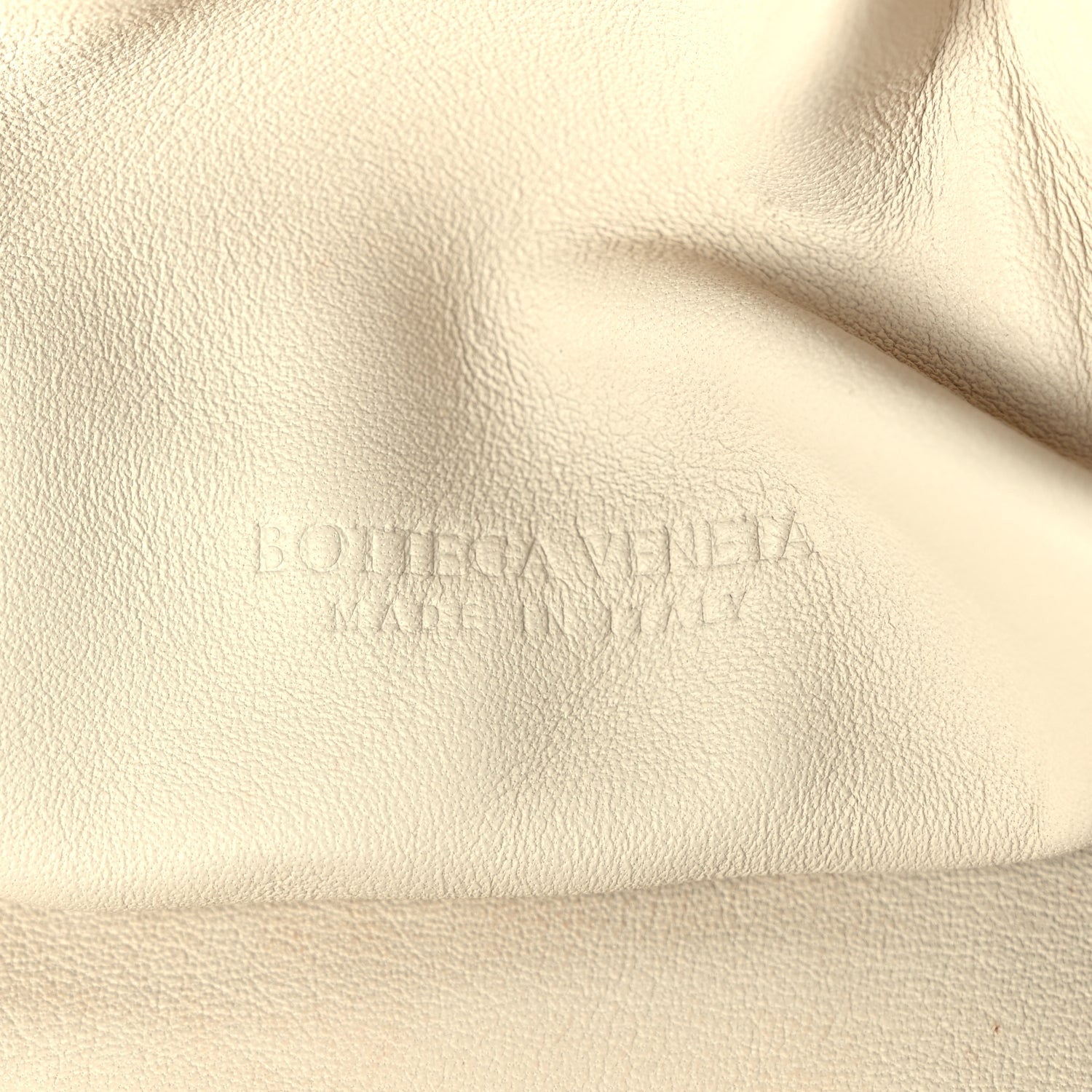 Bottega Veneta Metallic Crinkled Lambskin The Pouch Oversized Clutch Oro 6 of 9