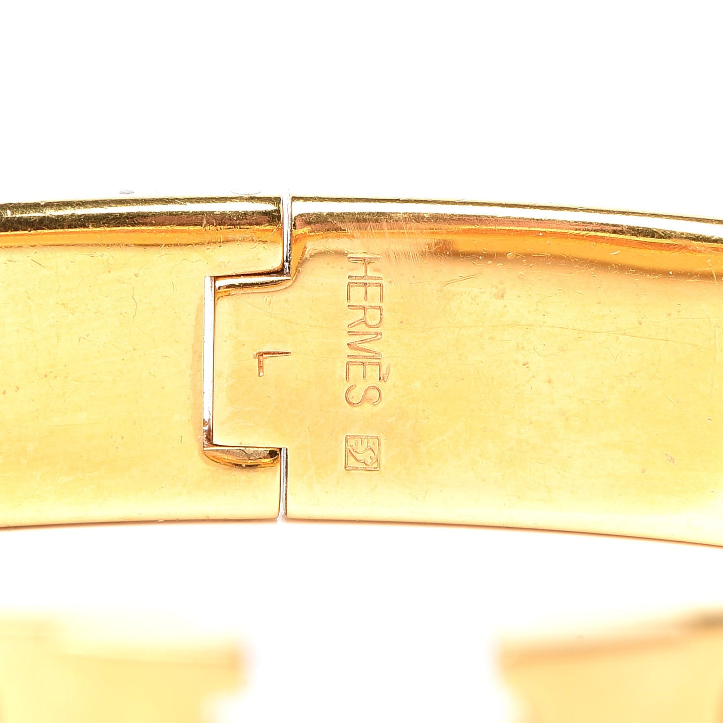 Enamel Narrow Clic Clac H Bracelet GM Black