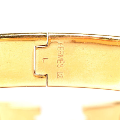 Hermes Enamel Narrow Clic Clac H Bracelet GM Black 4 of 5