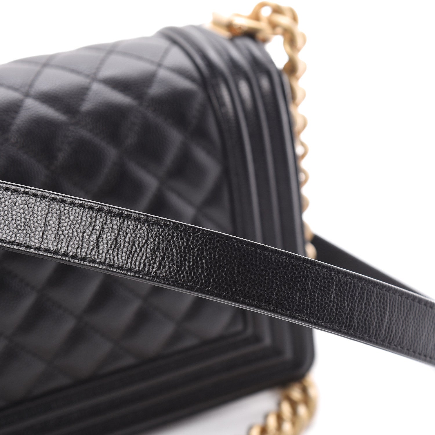 Chanel Caviar Quilted Medium Boy Flap Black 10 of 12