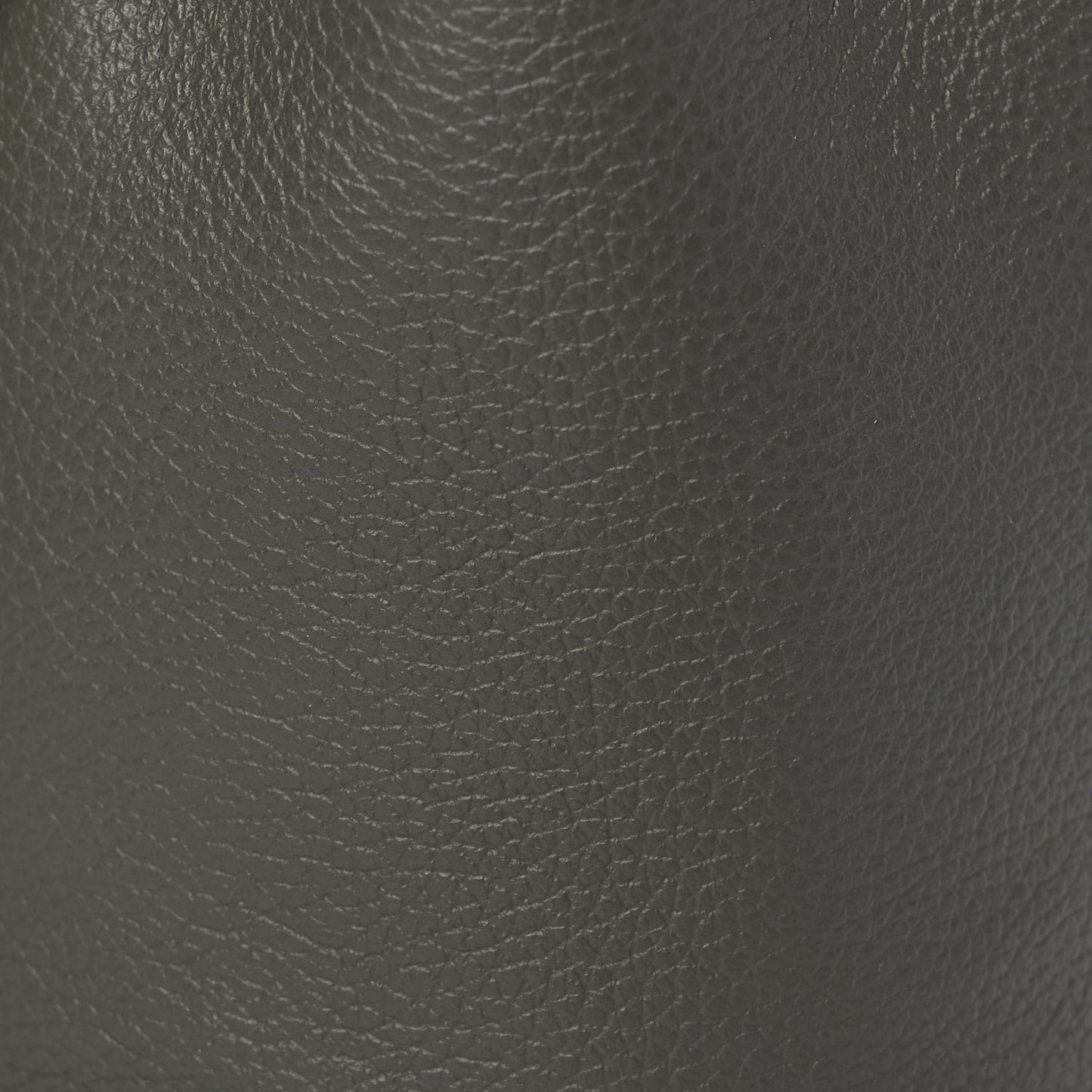Grained Calfskin Micro Marcie Bucket Bag Elephant Grey
