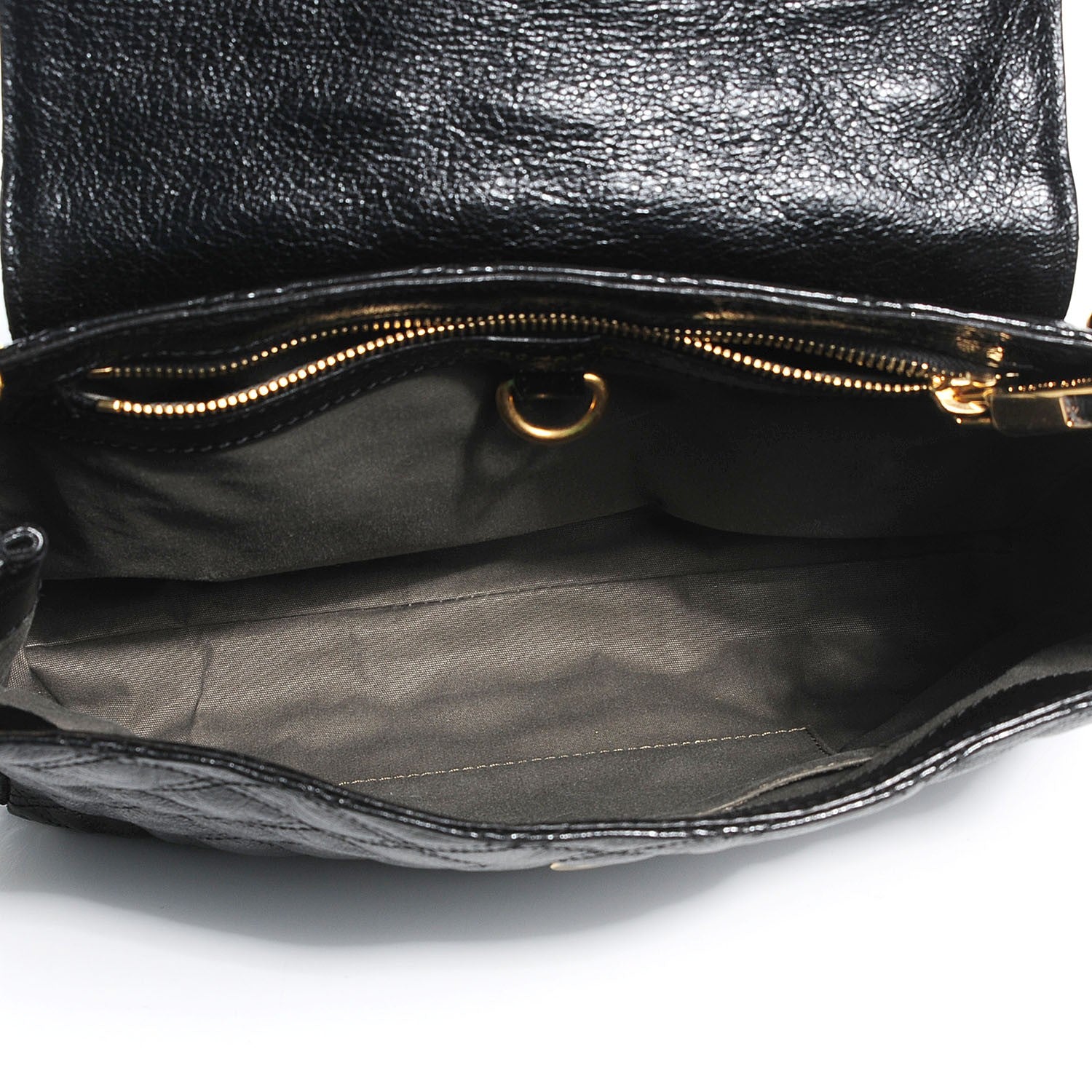 Marc Jacobs Lacquered Lambskin Baroque The XL Single Flap Black 5 of 11