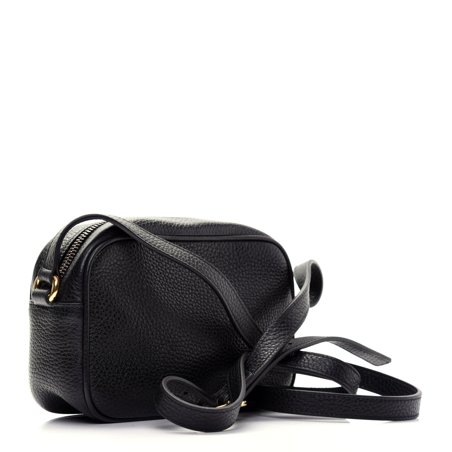 Pebbled Calfskin Mini Soho Disco Bag Black