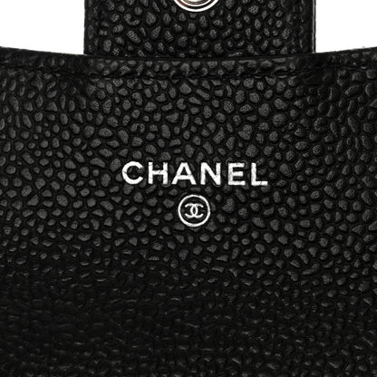 Chanel Caviar Quilted Flap Card Holder Wallet Black 6 of 8