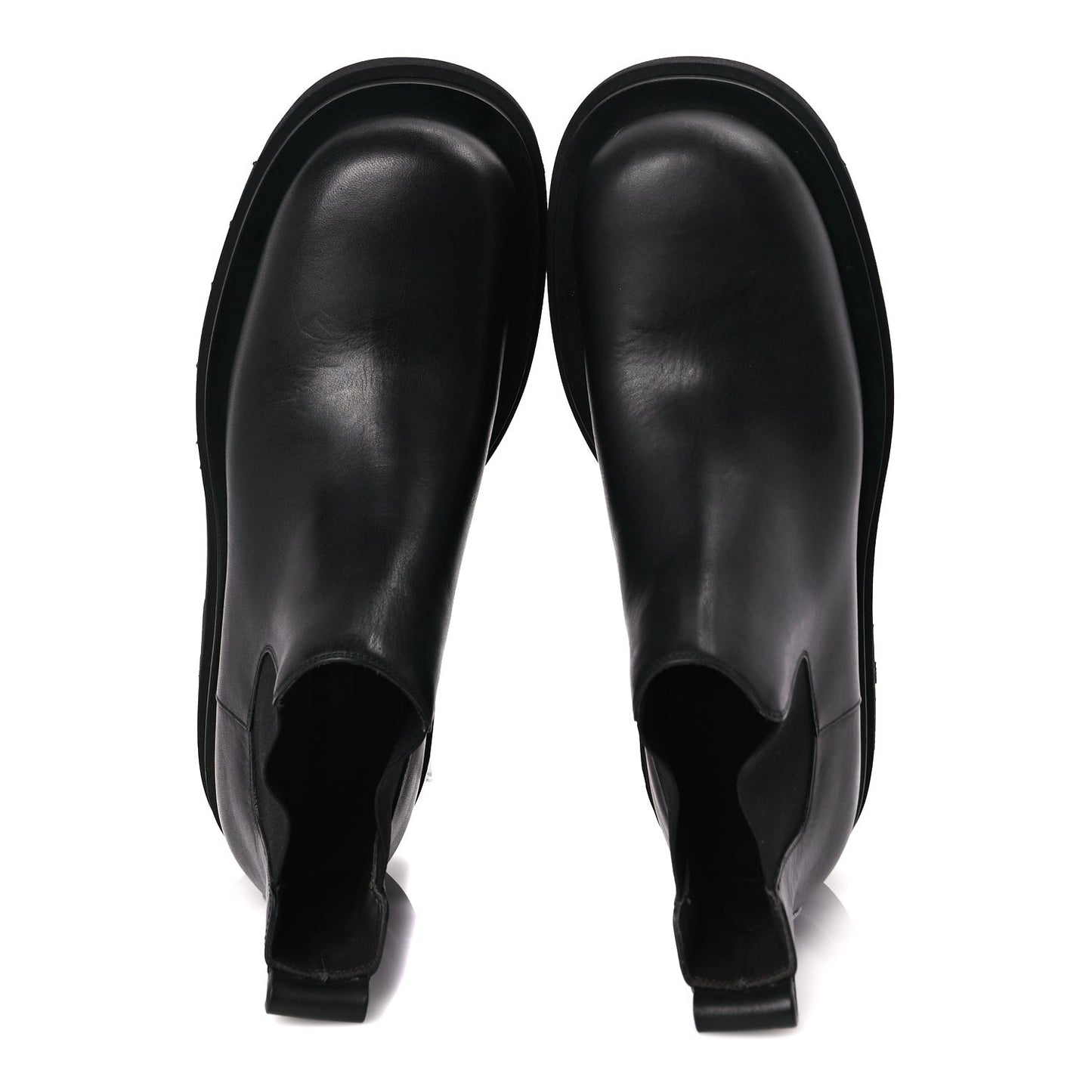 Calfskin The Lug Chelsea 55mm Cropped Boots 40 Black