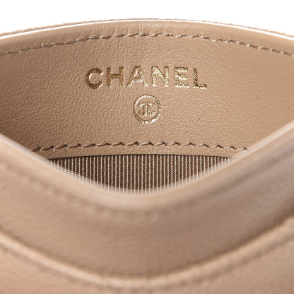 Chanel Caviar Quilted Card Holder Beige 6 of 9