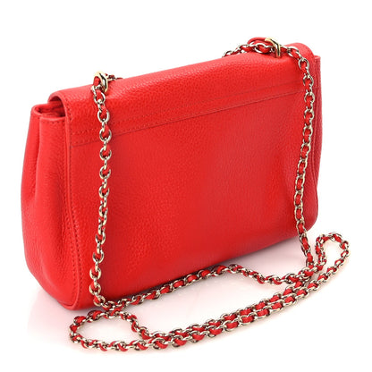 Mulberry Glossy Goatskin Small Lily Flap Red 2 of 8