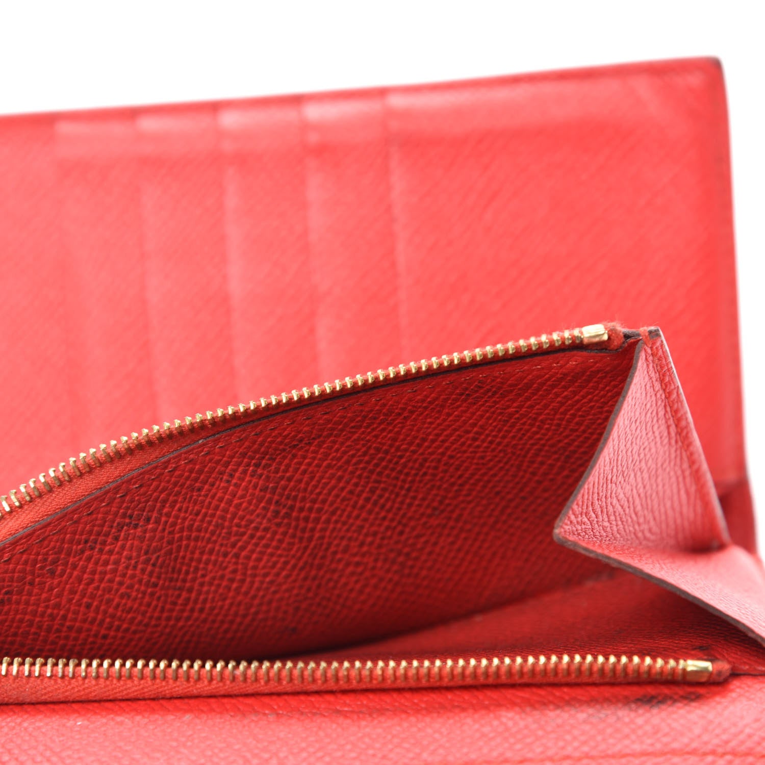 Hermes Epsom Medium Kelly Wallet Rouge Tomate 7 of 9