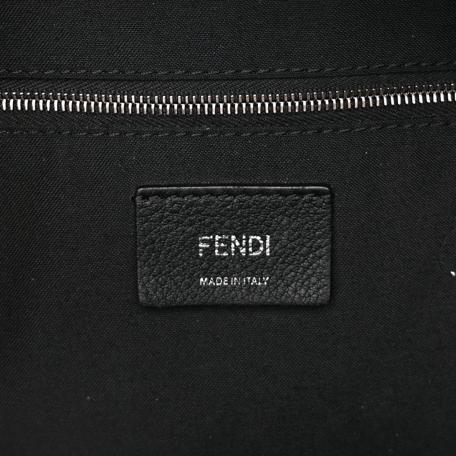 Fendi Vitello Dolce Fox Elaphe Ayers Hypnoteyes Large Backpack  Black Giallo Multicolor 5 of 8