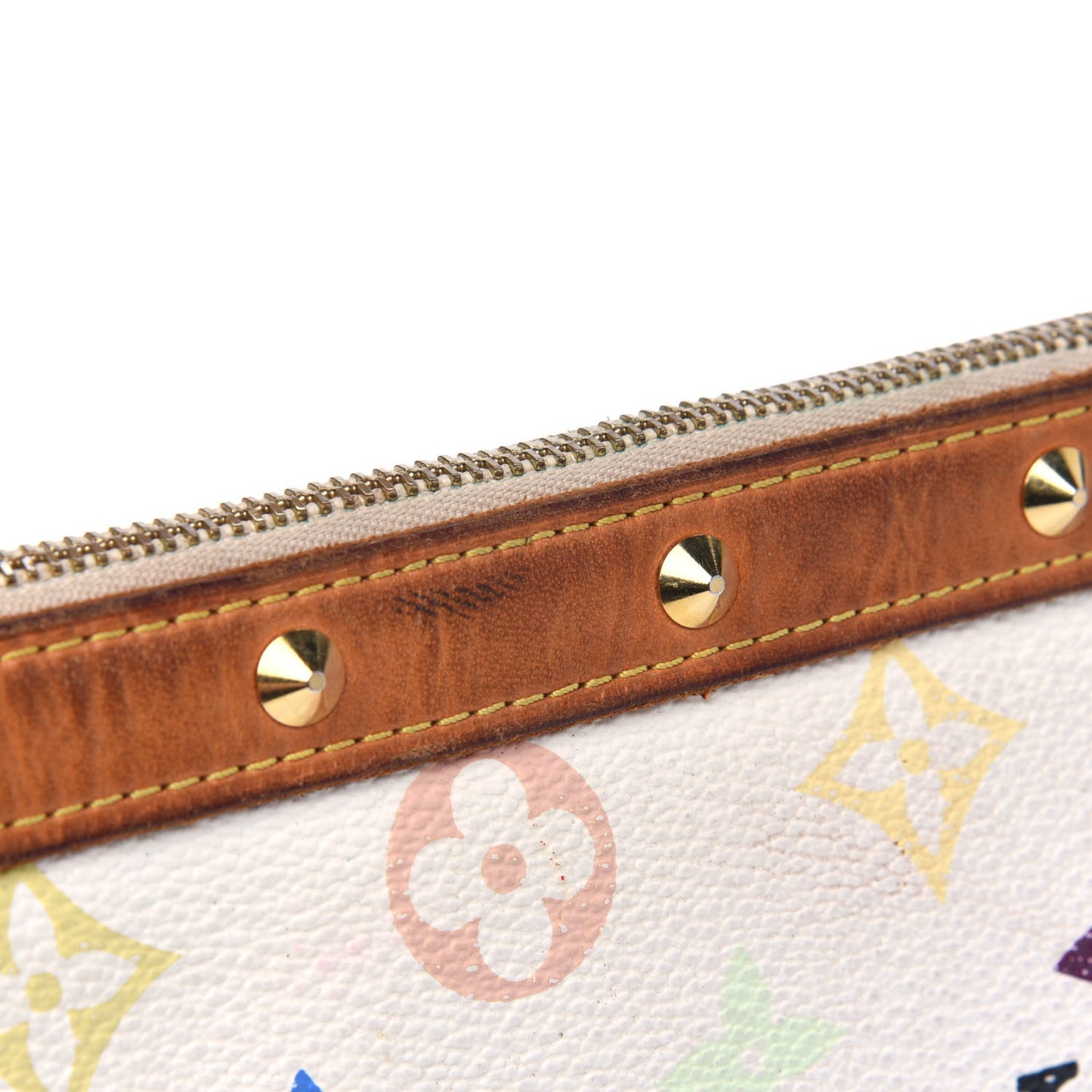 Monogram Multicolor Pochette Accessories White