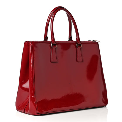 Prada Spazzolato Large Double Zip Tote Rubino 2 of 20