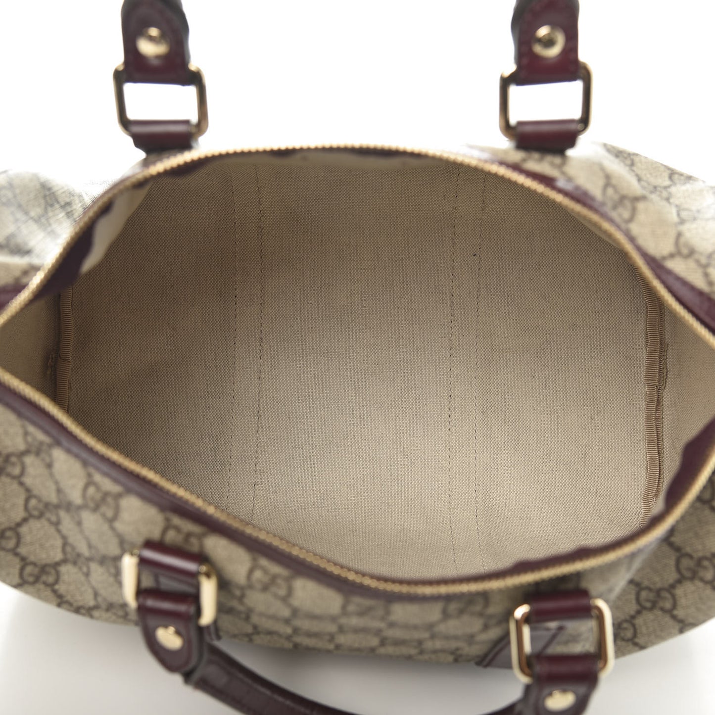 GG Plus Monogram Medium Joy Boston Bordeaux