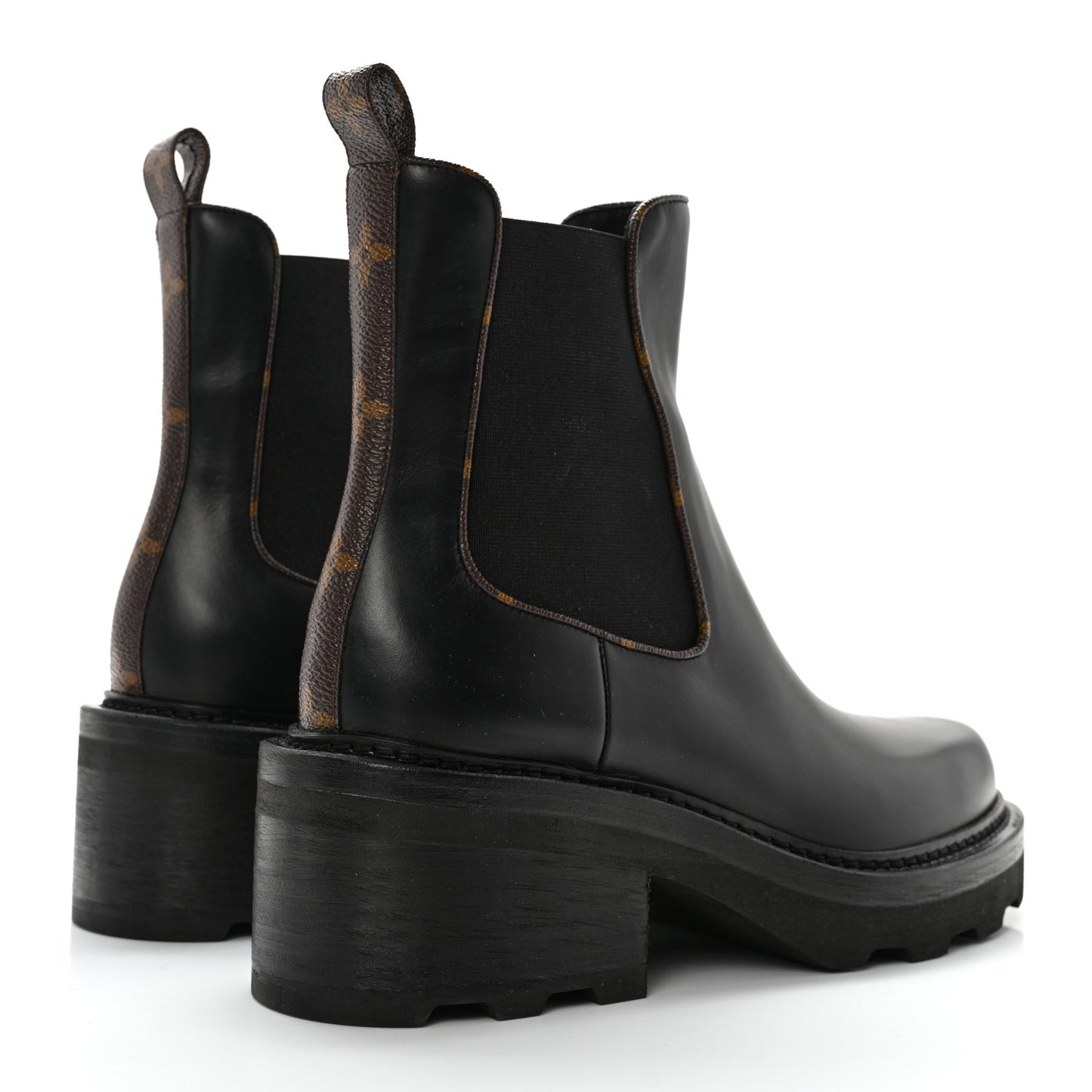 Calfskin Monogram Beaubourg Ankle Boots 39 Black