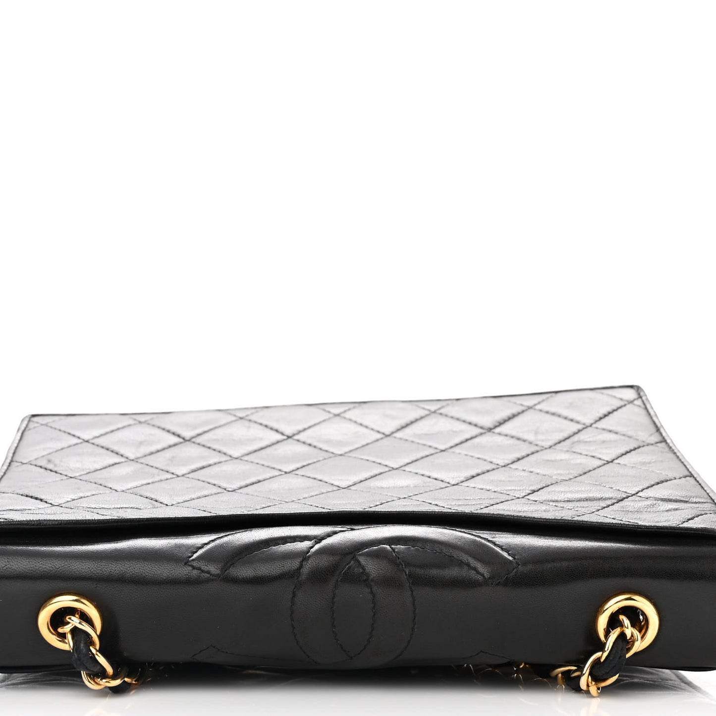 Lambskin Quilted CC Small Single Flap Black