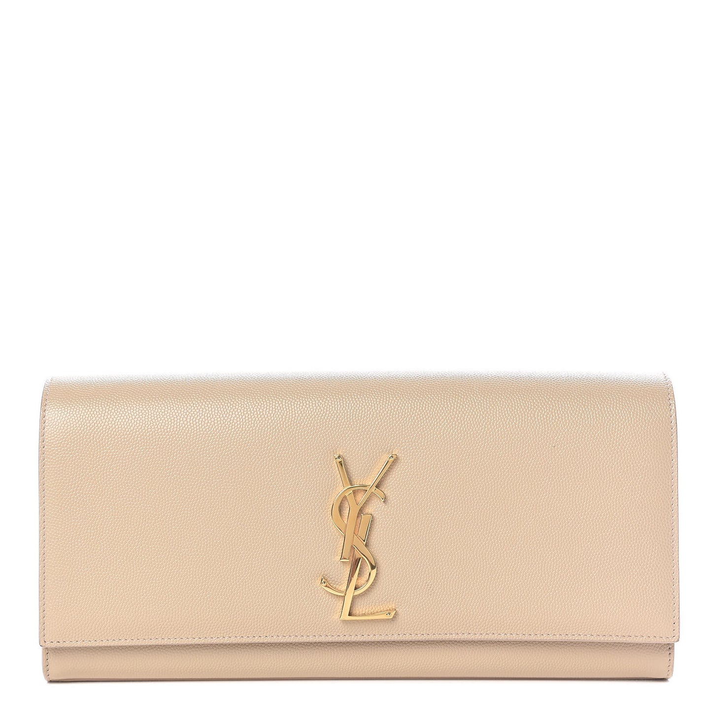 Grain De Poudre Classic Monogram Cassandre Clutch Nude