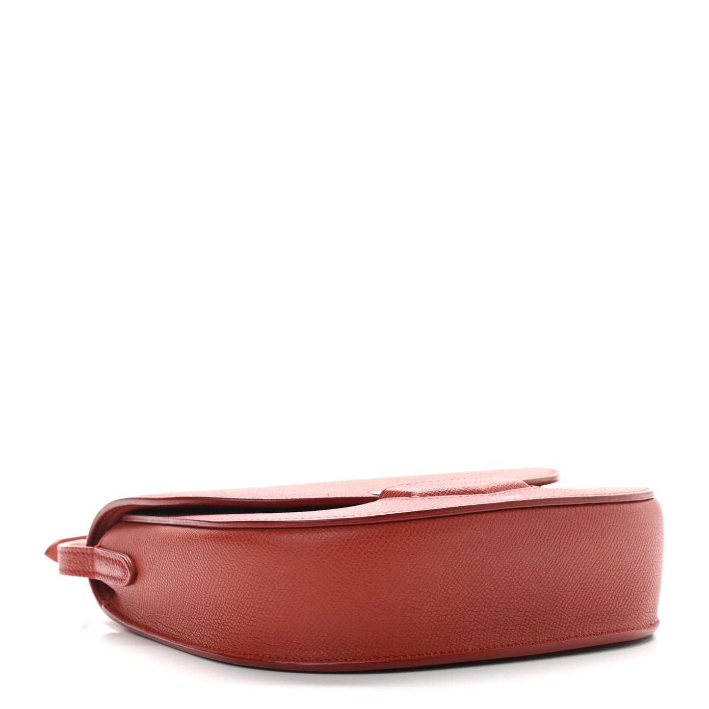 Grained Calfskin Small Trotteur Terracotta