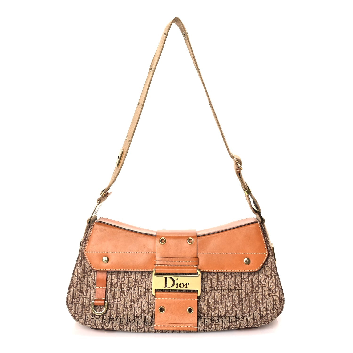 Christian Dior Calfskin Monogram Street Chic Columbus  Beige 1 of 9