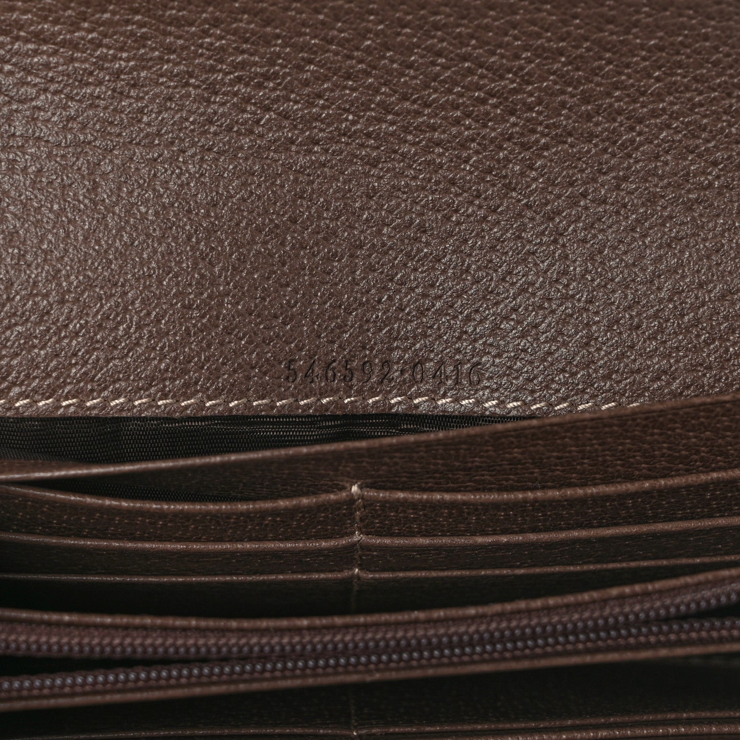 GG Supreme Monogram Web Ophidia Wallet On Chain Brown