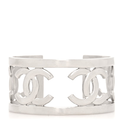Chanel Metal CC Cuff Silver 1 of 4