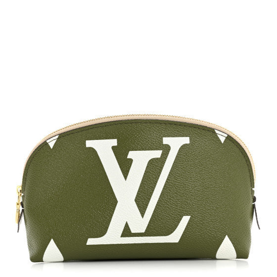 Monogram Giant Cosmetic Pouch Kaki