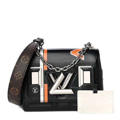 Louis Vuitton Epi Monogram Spaceship Embossed Twist Shoulder Bag PM Black 1 of 14