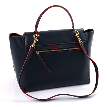 Celine Palmelato Calfskin Mini Belt Bag Navy Red 2 of 9