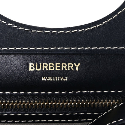 Burberry Smooth Calfskin Canvas Two Tone Mini Pocket Bag  Natural Black 5 of 8