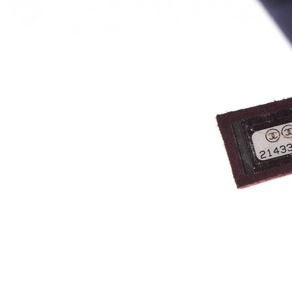 Chanel Canvas Caviar Chevron Shopper Tote Navy Blue 7 of 7