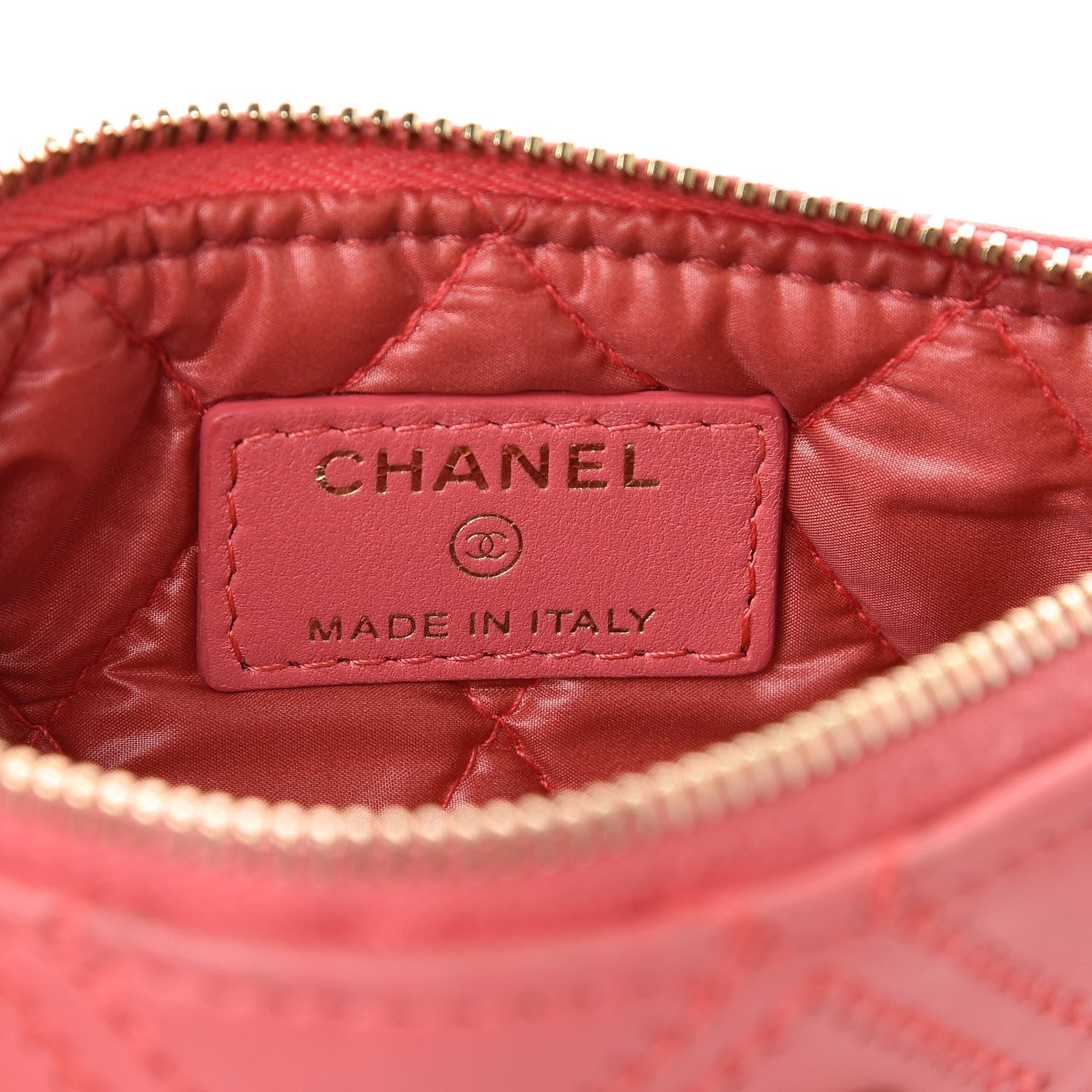 Chanel Lambskin Stitched Tassel Small Cosmetic Case Pink 6 of 10