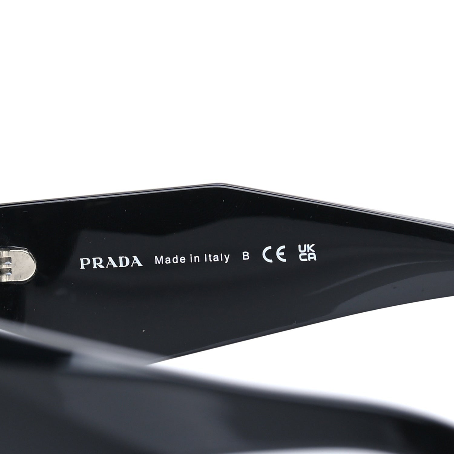 Prada Acetate Symbole Sunglasses SPR 17W  Black 6 of 7