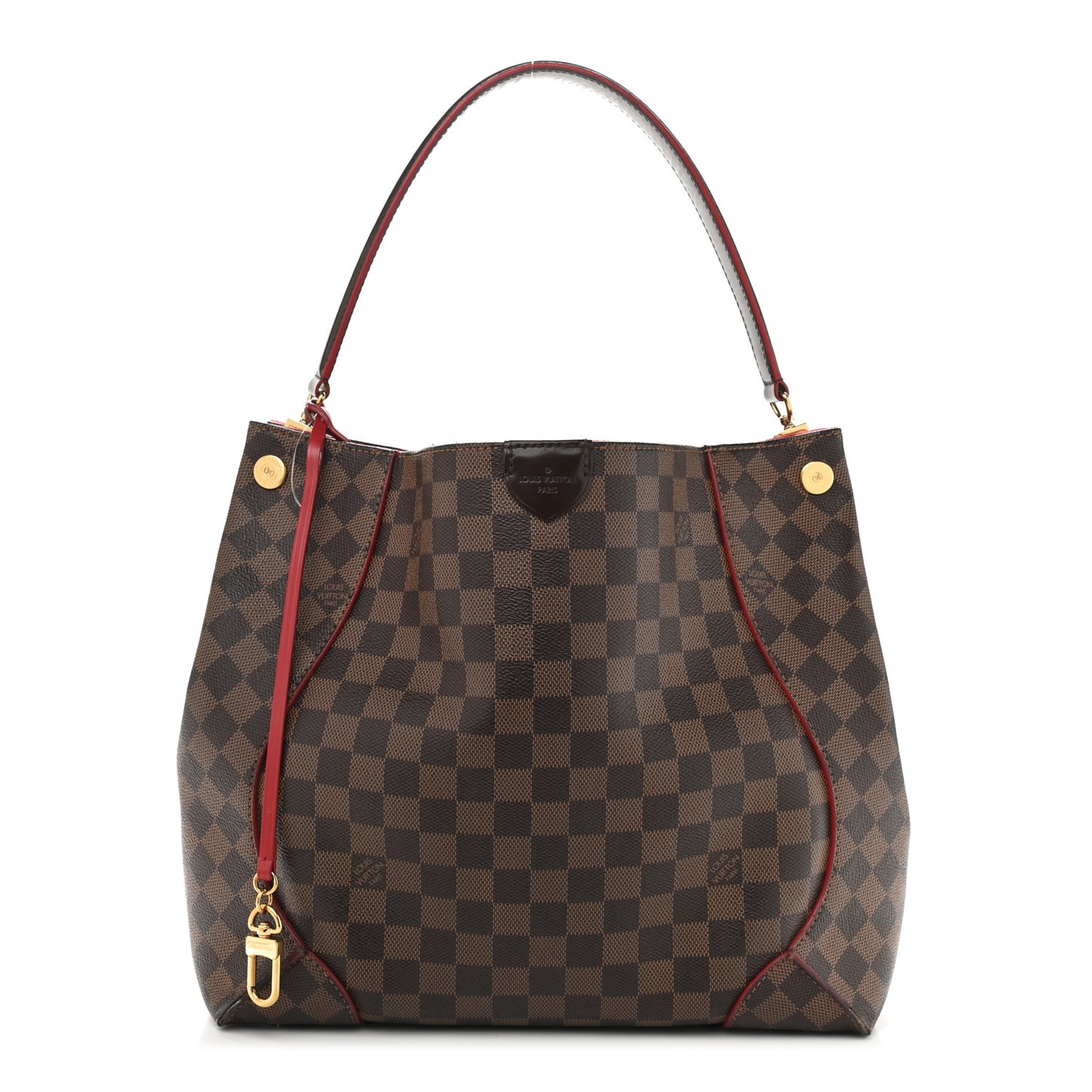 Damier Ebene Caissa Hobo Cherry