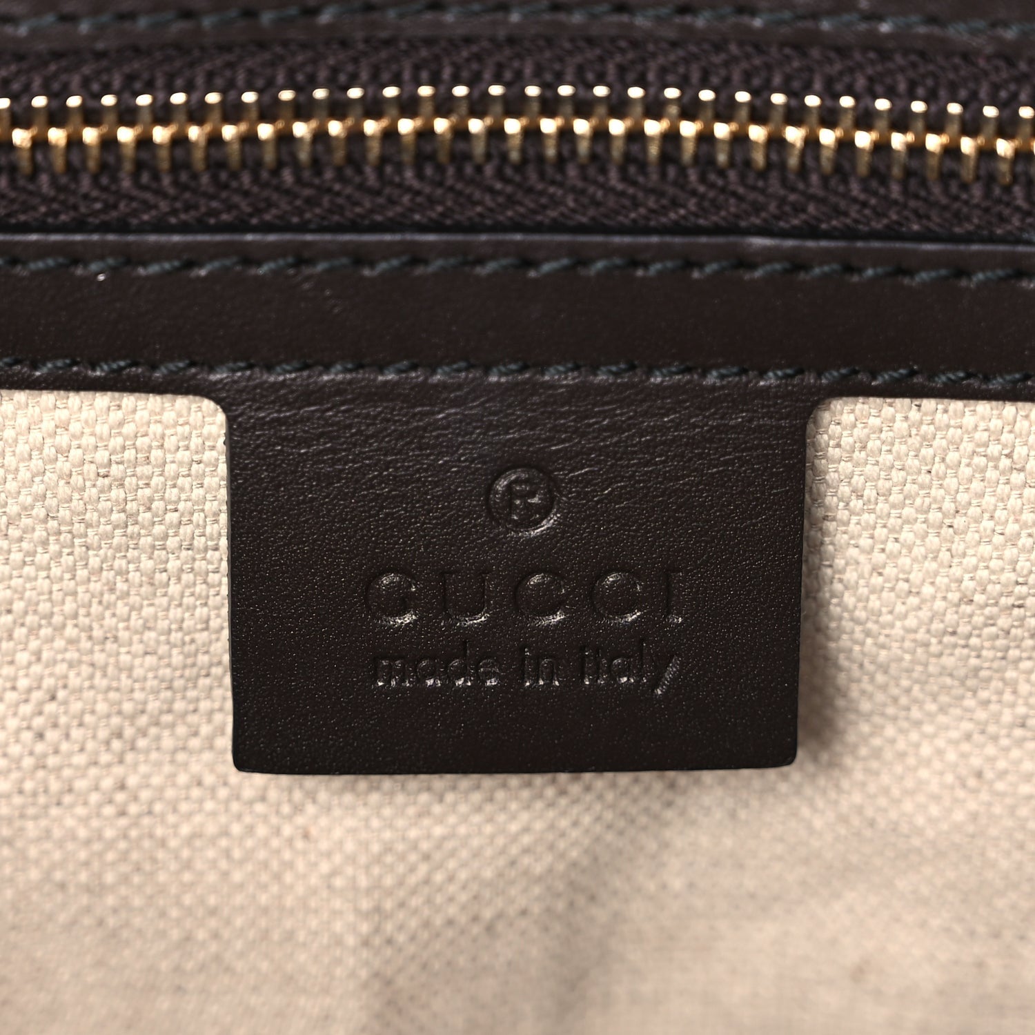 Gucci Monogram Margaux Calfskin Large Emily Chain Shoulder Bag Beige Ebony Cocoa 5 of 11