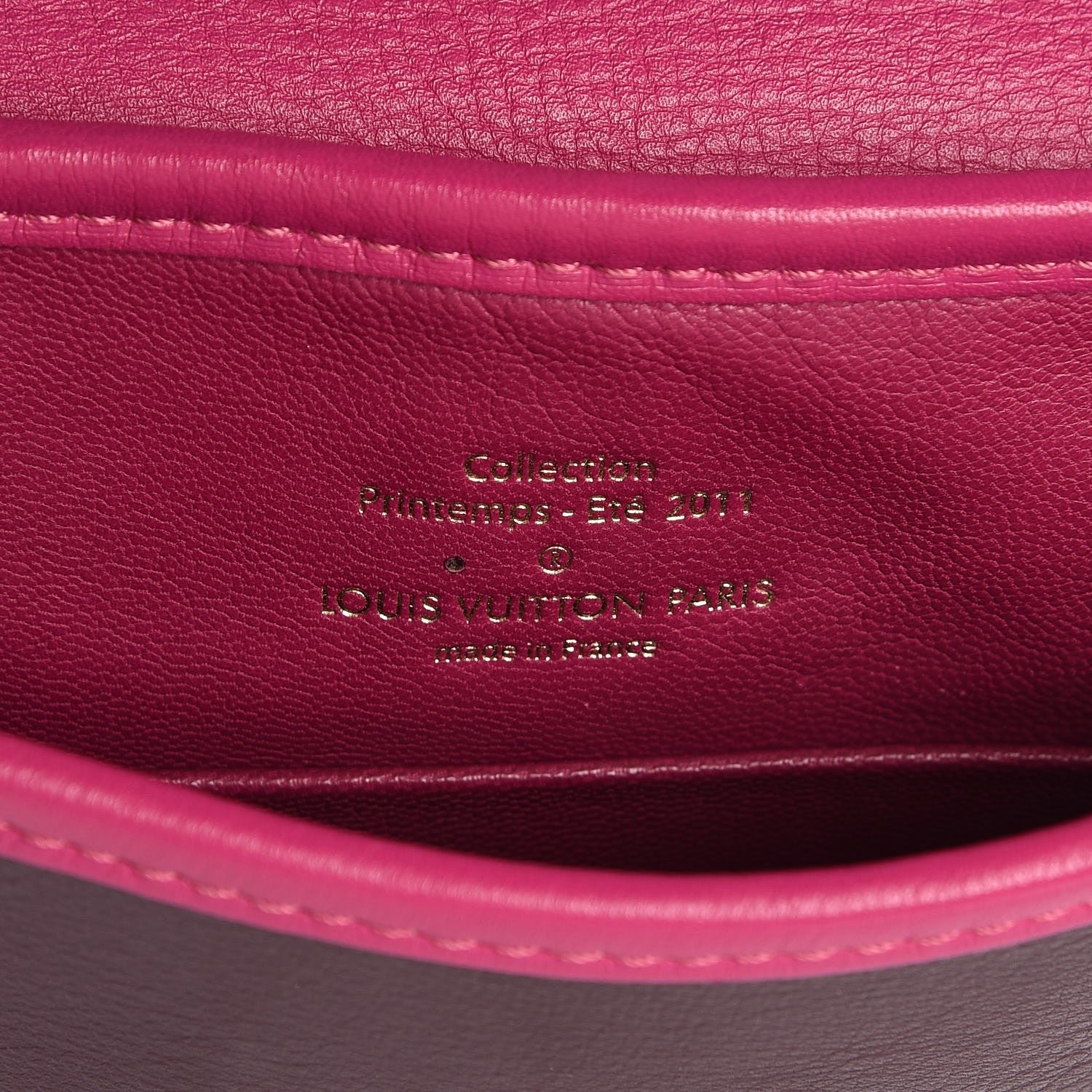 Louis Vuitton Cuir Art Deco Trapeze Prune Cyclamen 6 of 7