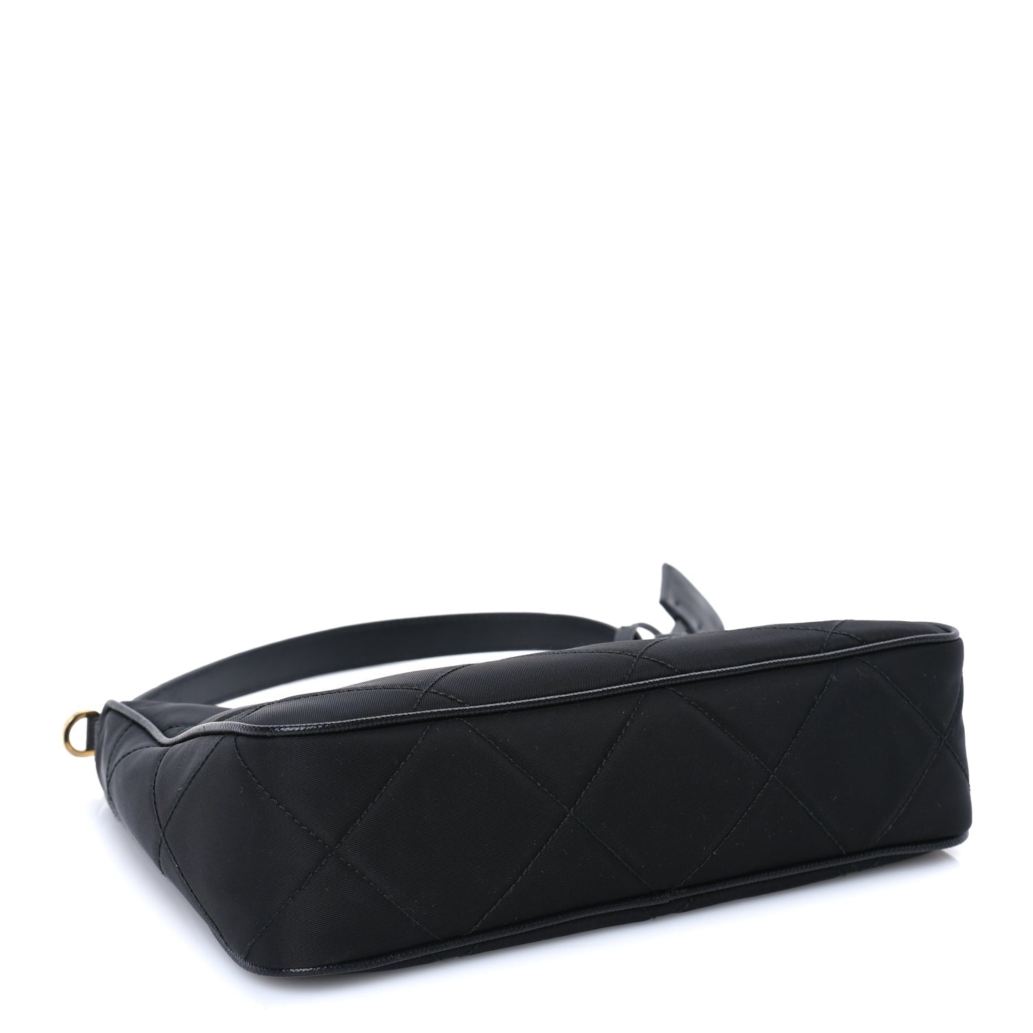 Prada Re-Nylon Saffiano Quilted Mini Re-Edition 2005 Bag Black 3 of 7