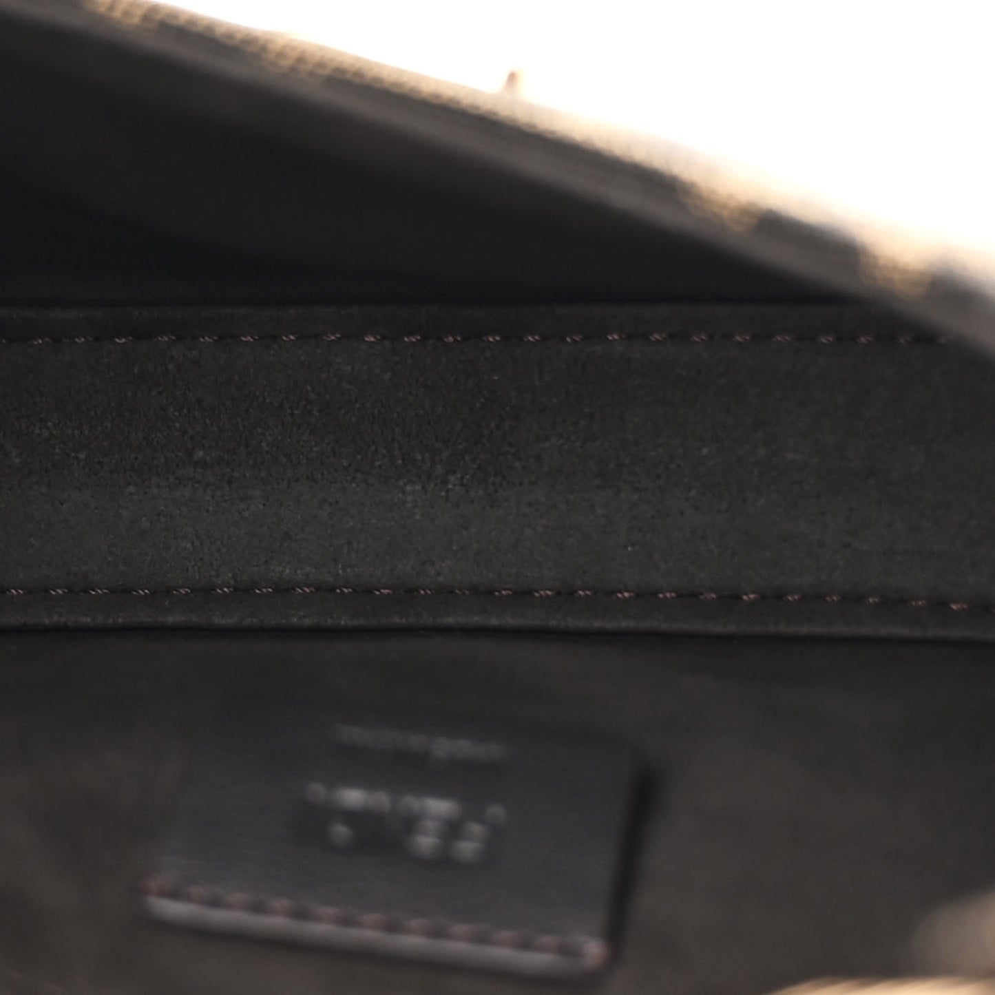 Fabric Jacquard FF 1974 Mini Cookie Hobo Bag Tobacco Moro