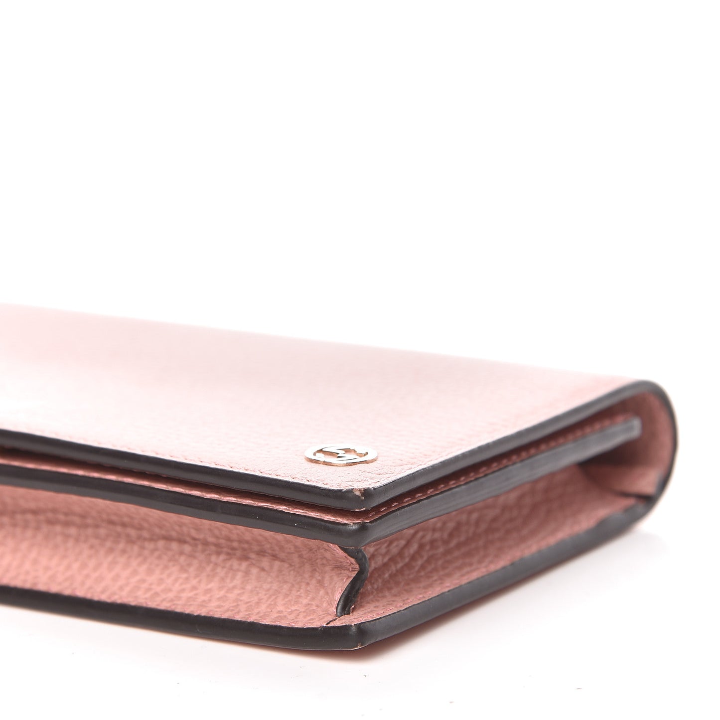 Dollar Calfskin Medium Betty Chain Wallet Soft Pink