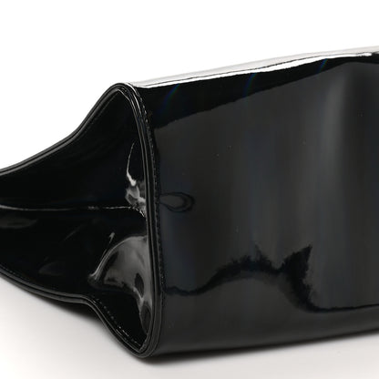 Telfar Patent Vegan Leather Medium Shopping Bag Black Rainbow 8 of 9