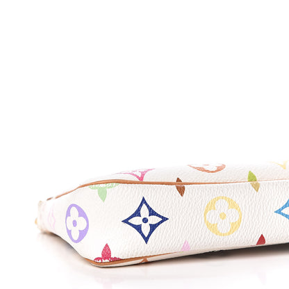 Louis Vuitton Monogram Multicolor Pochette Accessories White 9 of 12