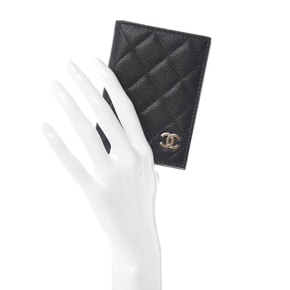 Chanel Caviar Quilted Card Holder Wallet Black 2 of 8