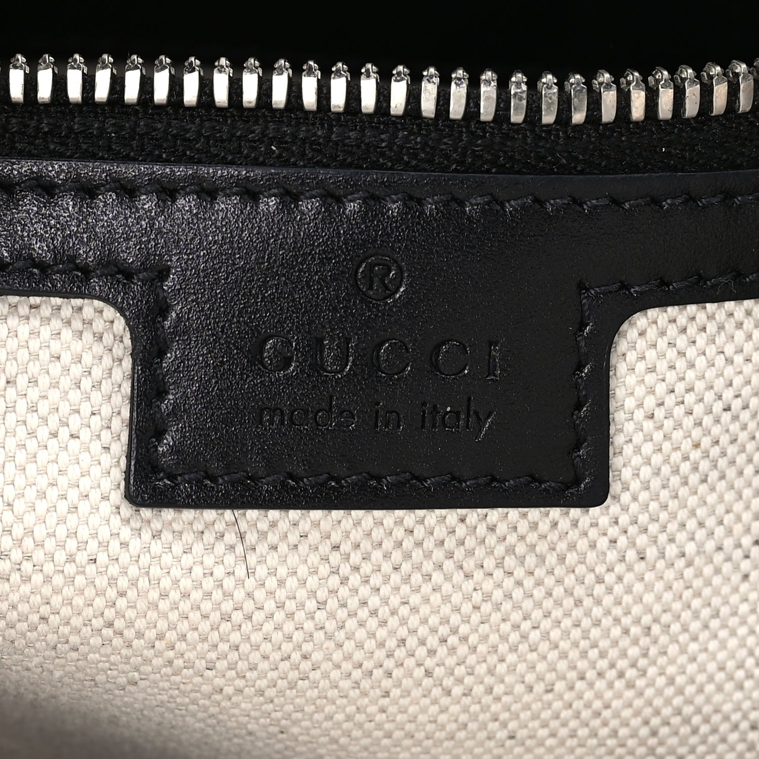 Gucci Calfskin GG Tennis Embossed Tote Bag Black 5 of 8