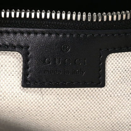 Gucci Calfskin GG Tennis Embossed Tote Bag Black 5 of 8