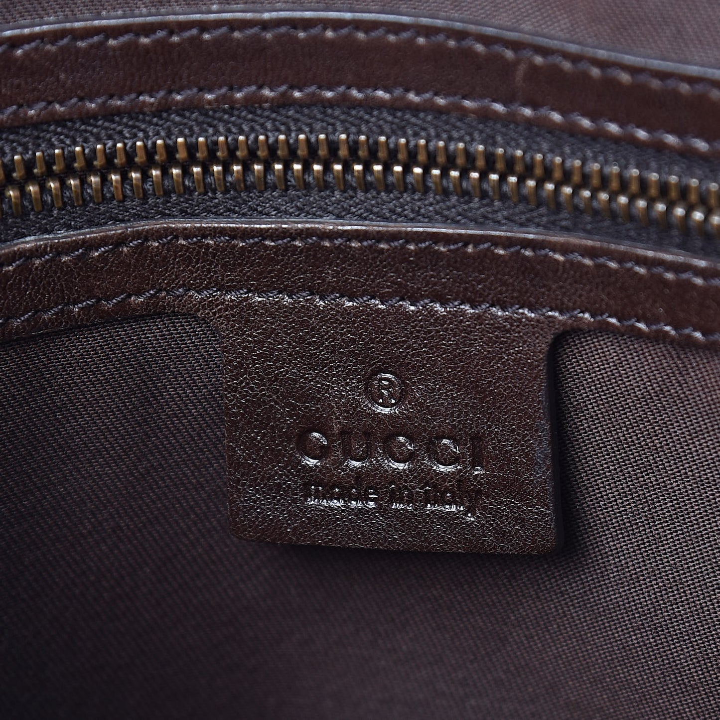 Monogram Interlocking G Tote Dark Brown