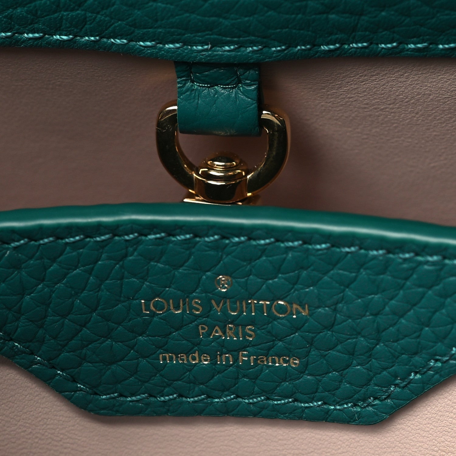 Louis Vuitton Taurillon Capucines BB Emerald 7 of 7