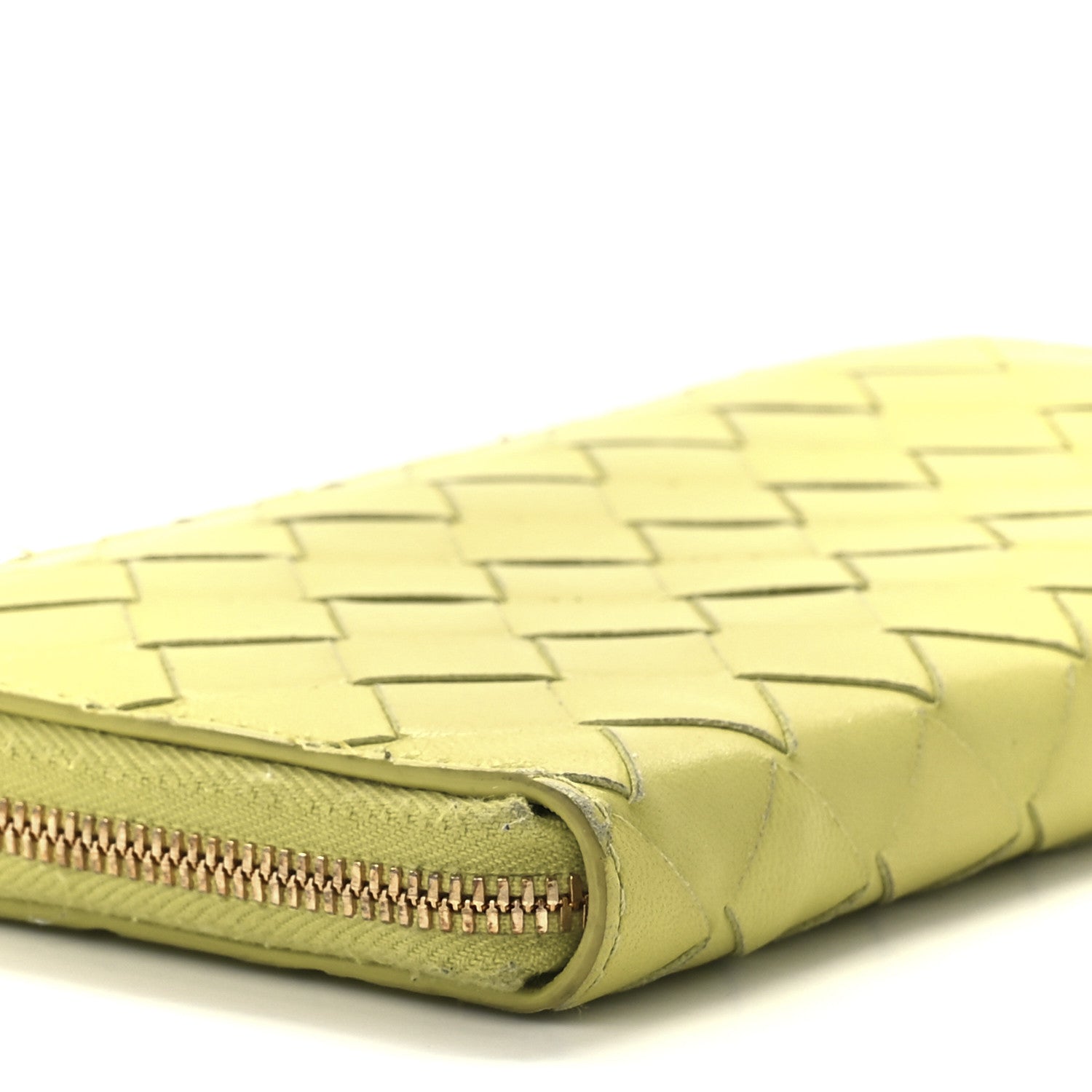Bottega Veneta Nappa Intrecciato Zip Around Wallet Kiwi 11 of 13