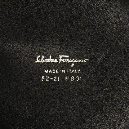 Salvatore Ferragamo Alligator Bucket Bag Black 7 of 9