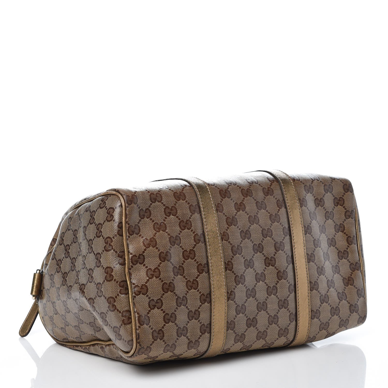 Gucci Crystal Monogram Medium Joy Boston Gold 4 of 10