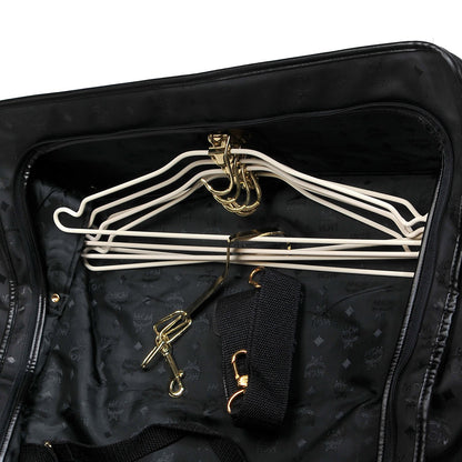MCM Monogram Coated Canvas Garment Bag Black 14 of 19