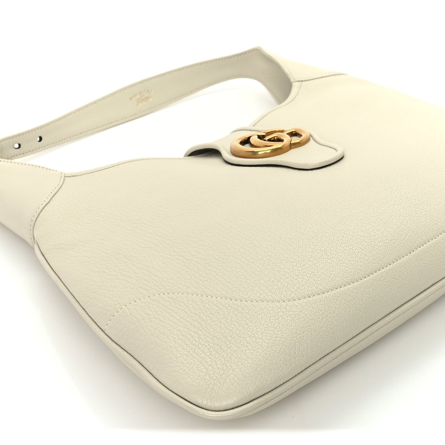 Goatskin Medium Aphrodite Shoulder Bag Mystic White