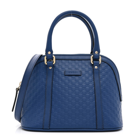 Gucci Soft Micro ssima Mini Dome Bag Blue 1 of 1