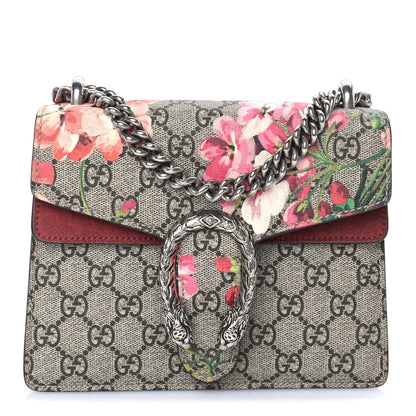 Gucci GG Supreme Monogram Blooms Mini Dionysus Shoulder Bag Beige Multicolor Dry Rose 1 of 8